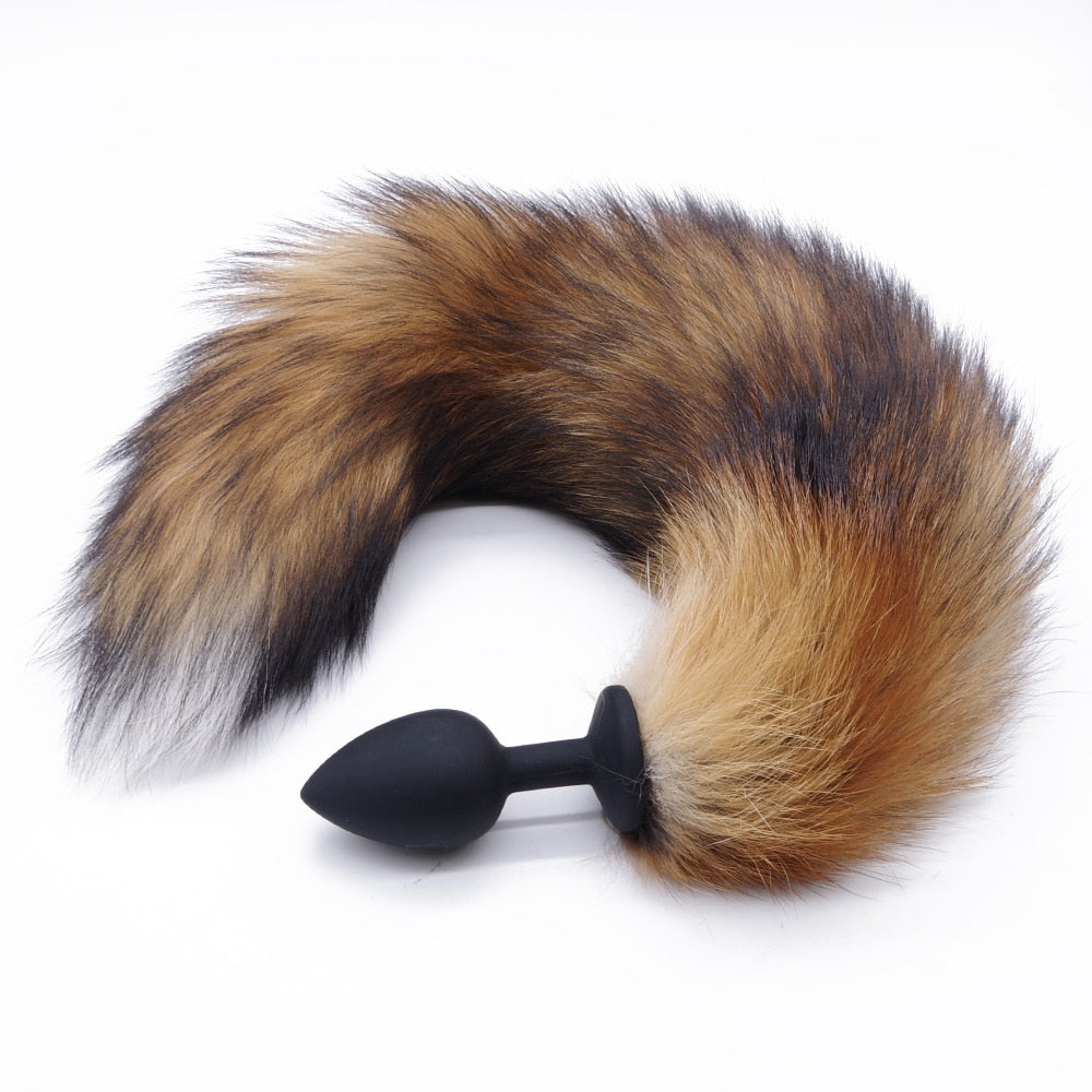 Fox Tail & Silicone Butt Plug by DOMI