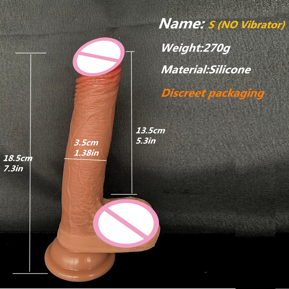 Skin Feel Attachable Silicone Dildo