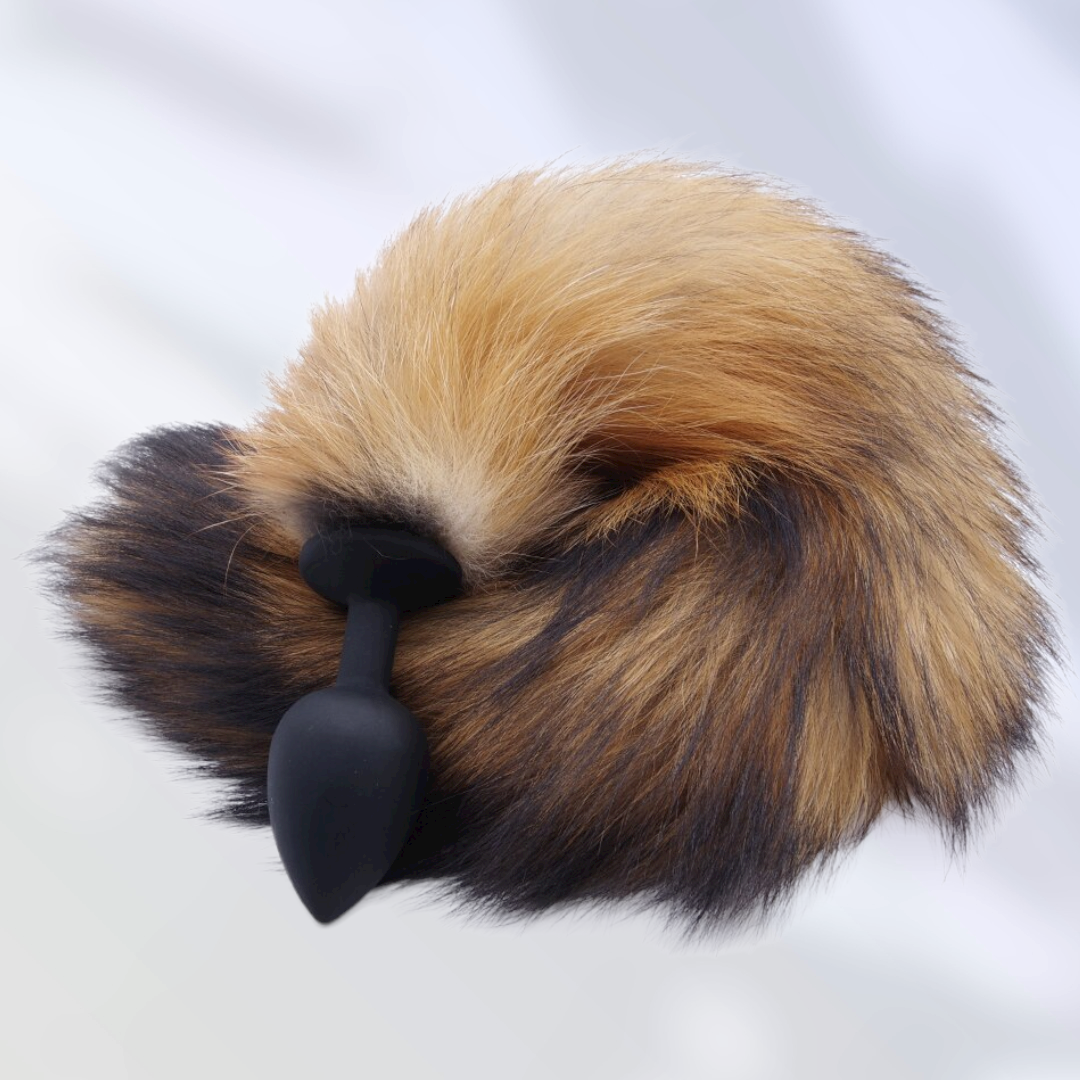 Fox Tail & Silicone Butt Plug by DOMI