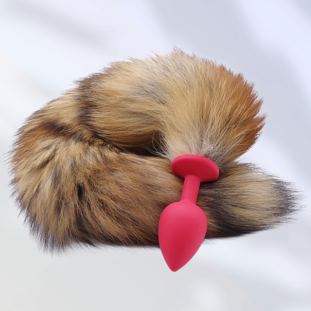 Fox Tail & Silicone Butt Plug by DOMI