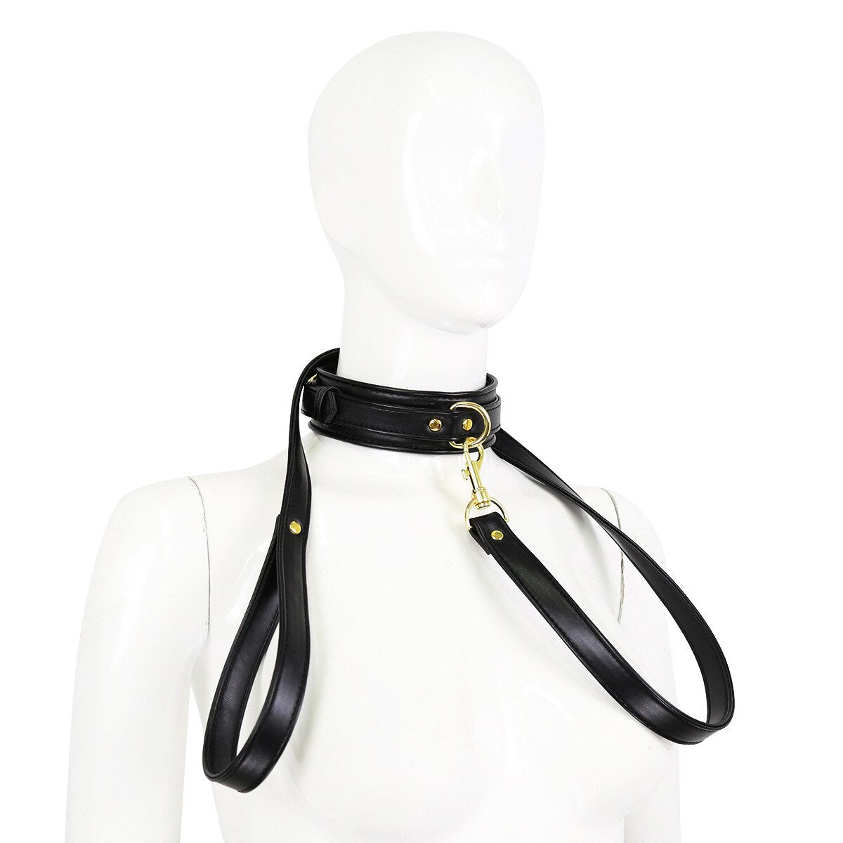 BDSM Bondage Collar & Leash