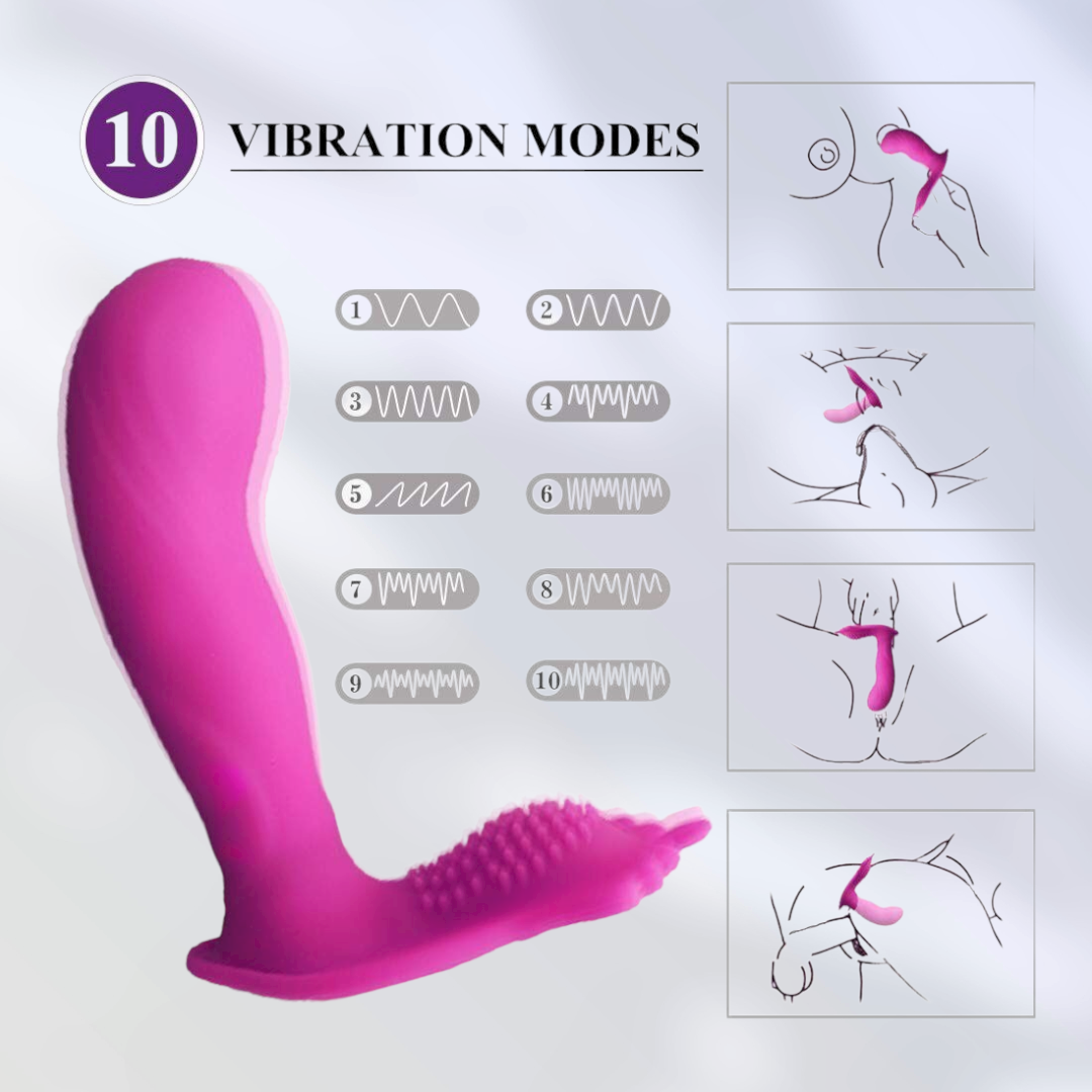 Wearable Silicone Clit & G Spot Vibrator by YEAIN